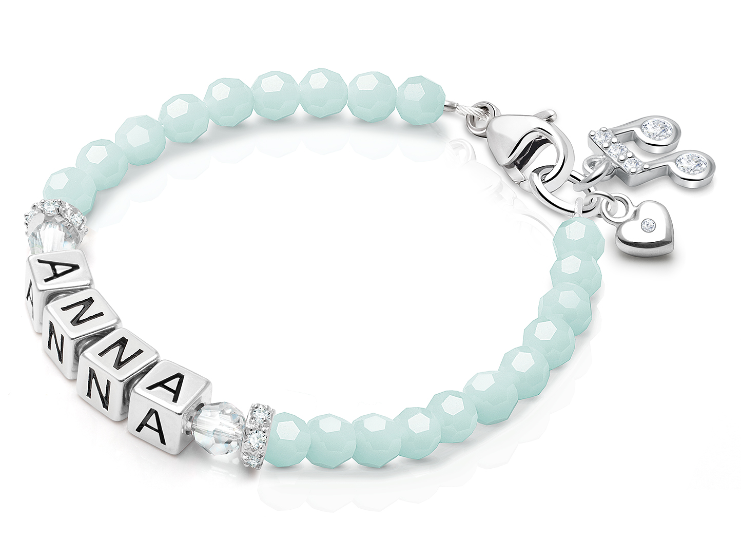 Music Note and Heart Charms <u>NOT</u> Included<br />( add the charms your teen would love )