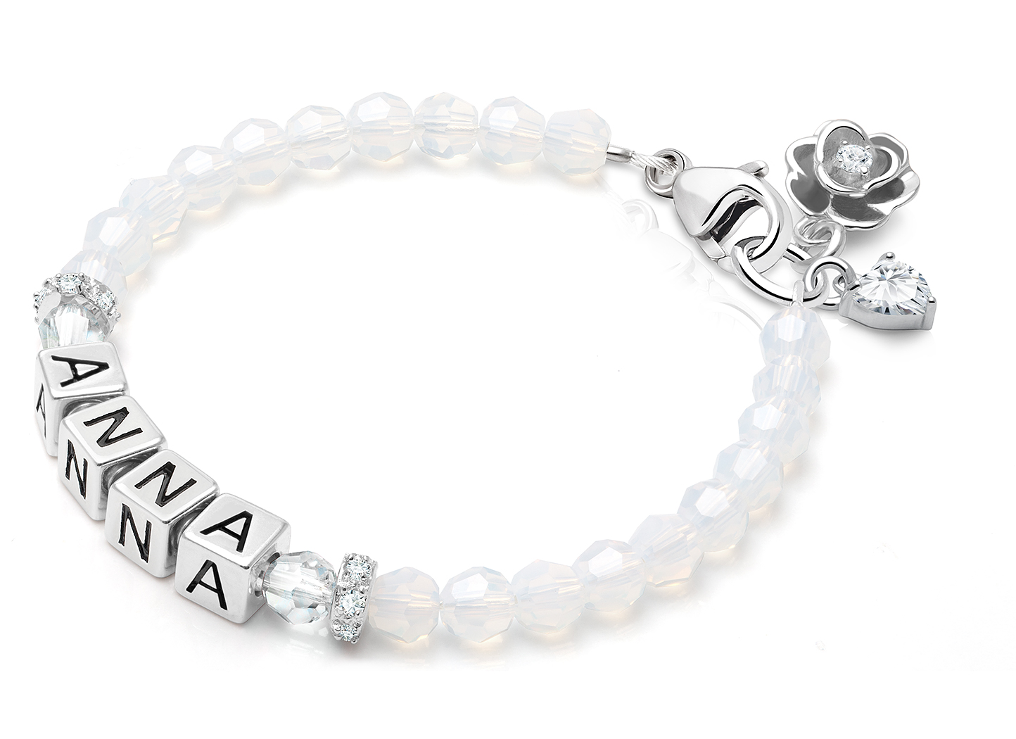 Rose & Heart Charms <u>NOT</u> Included<br />( add the charms your child would love )