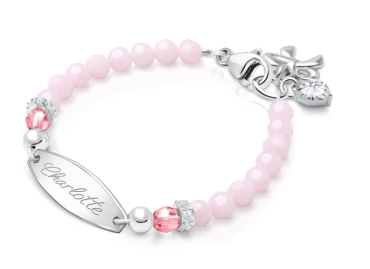Bow & Heart Charms <u>NOT</u> Included<br />( add the charms your child would love )