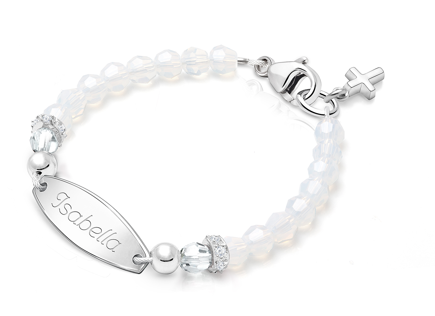 Enlarged to Show Detail<br />Shown with <u>Included</u> Cross Charm