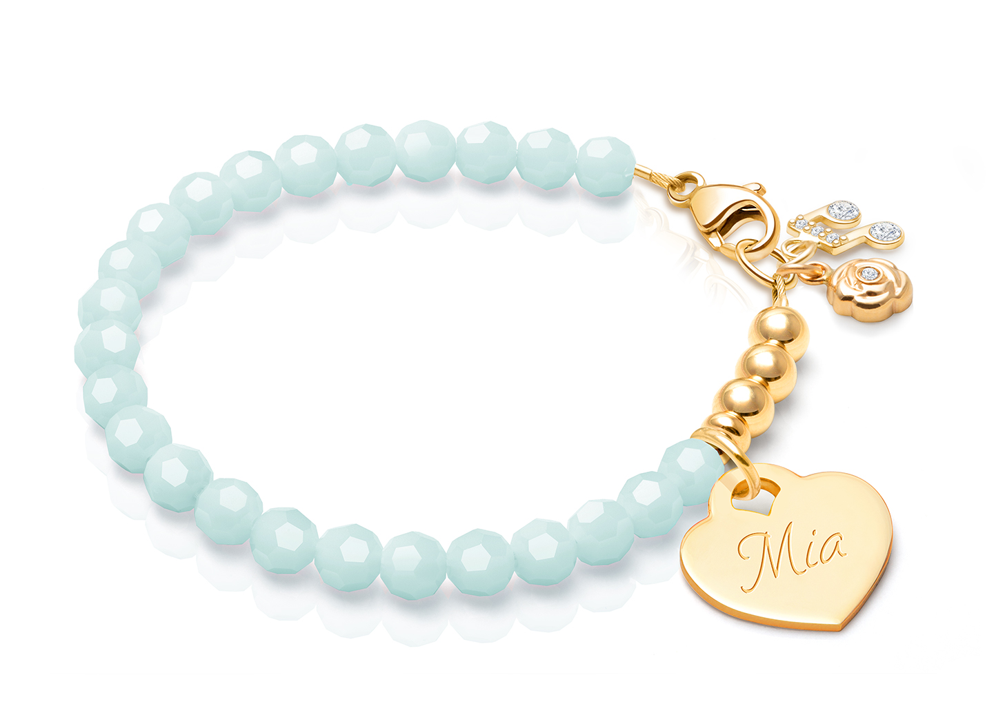 Music Note & Rose Charms <u>NOT</u> Included<br />( add the charms your child would love )