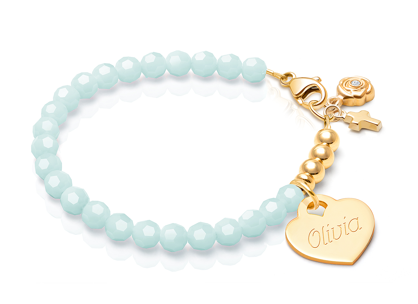 Cross & Rose Charms <u>NOT</u> Included<br />( add the charms your teen would love )