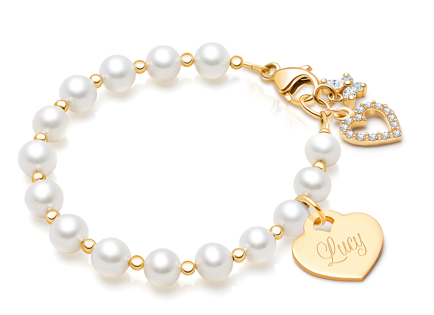 Butterfly & Heart Charms <u>NOT</u> Included<br />( add the charms your child would love )
