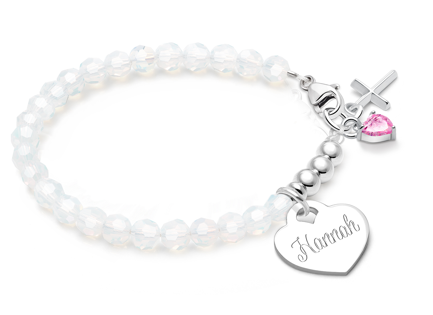 Shown with <u>Upgraded</u> Cross - Heart Charm <u>NOT</u> Included<br />( add the charms your child would love )
