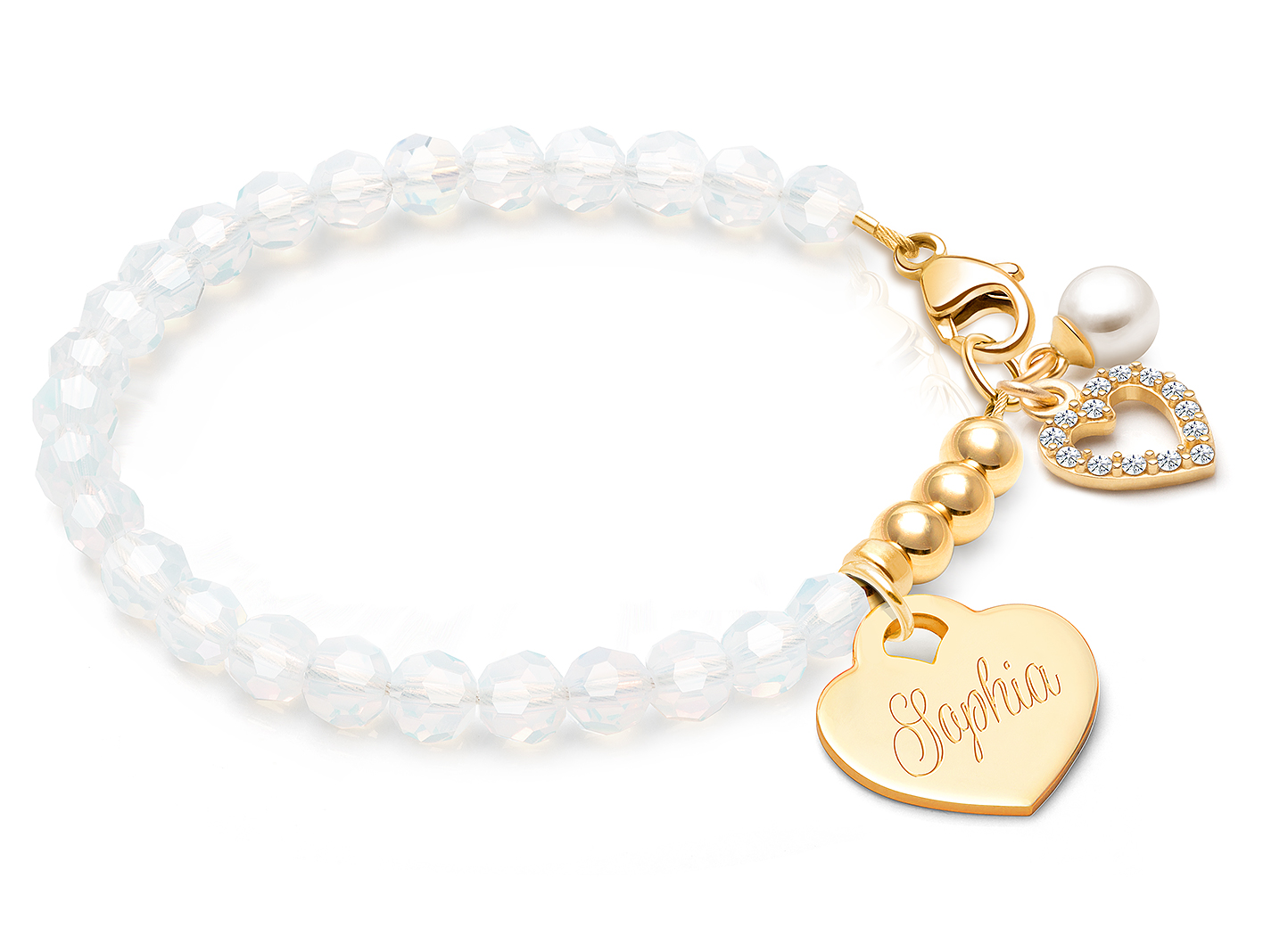 Pearl & Heart Charms <u>NOT</u> Included<br />( add the charms your child would love )