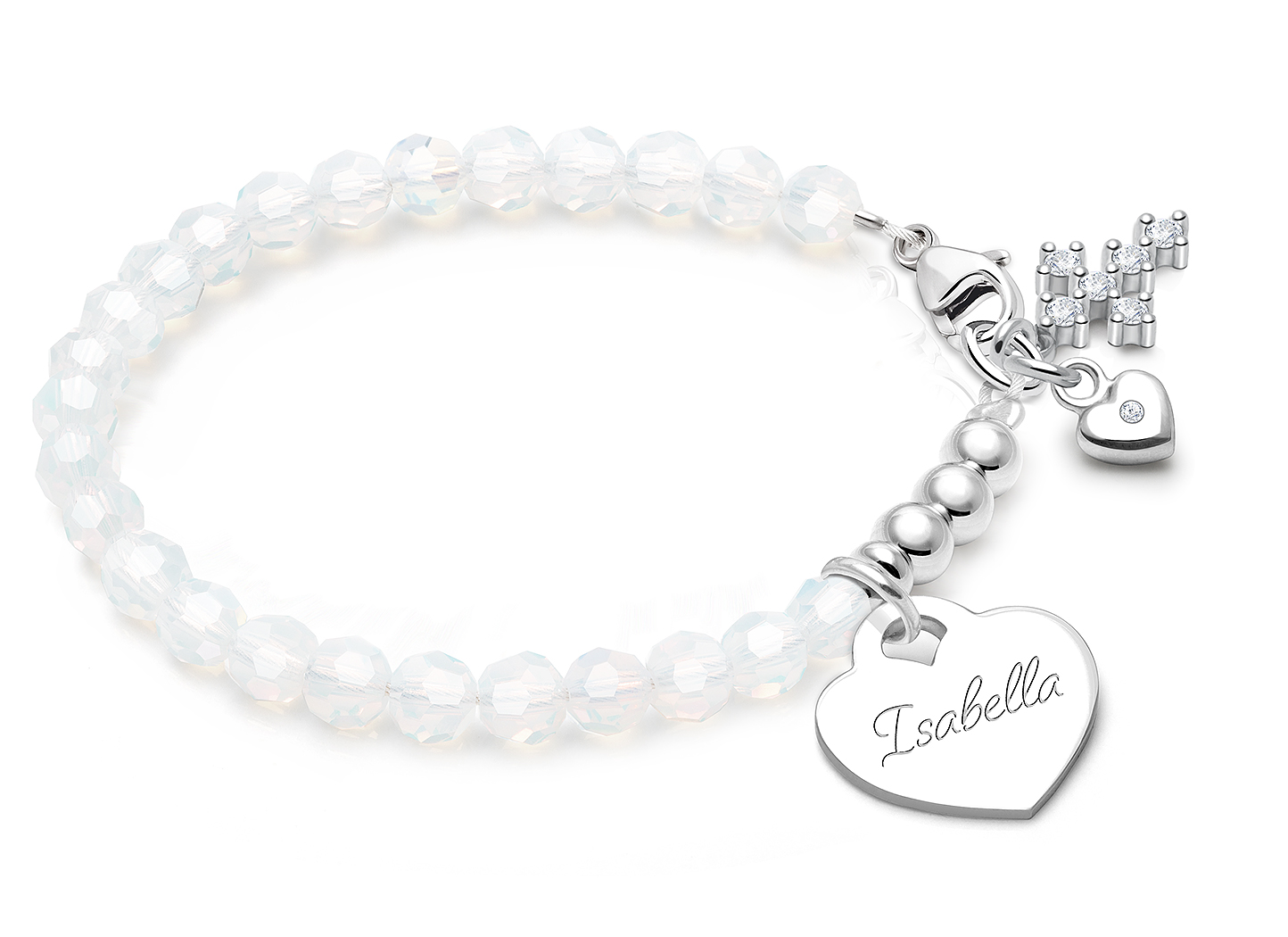 Shown with <u>Upgraded</u> Cross - Small Heart Charm <u>NOT</u> Included<br />( add the charms your child would love )