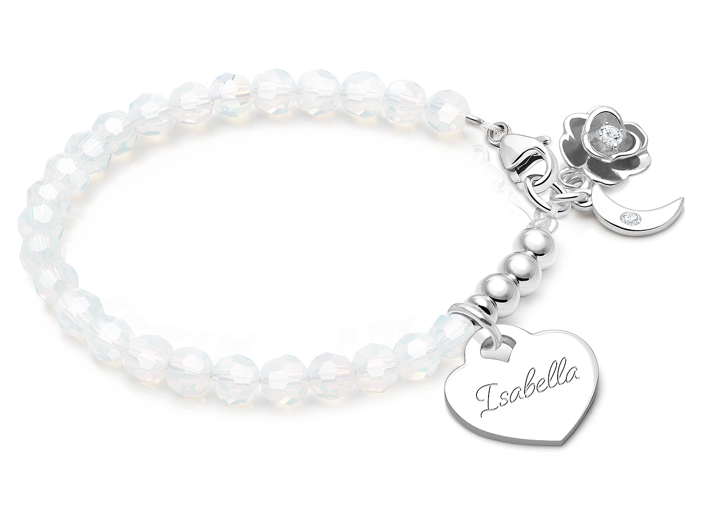 Rose & Moon Charms <u>NOT</u> Included<br />( add the charms your child would love )