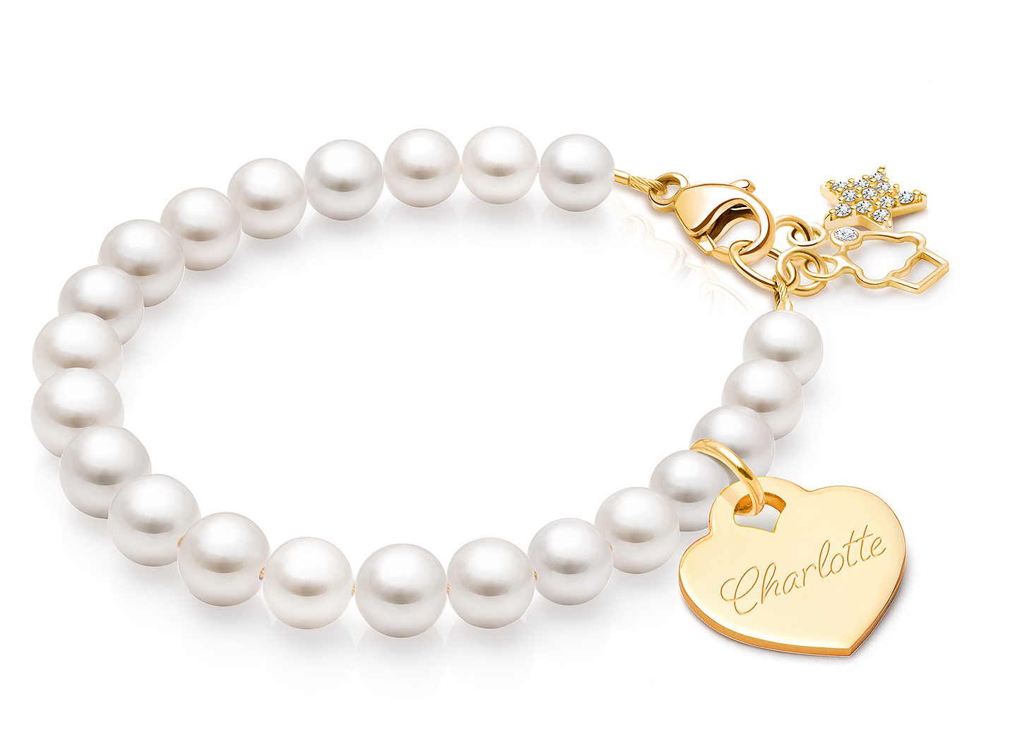 Star & Cupcake Charms <u>NOT</u> Included<br />( add the charms your child would love )