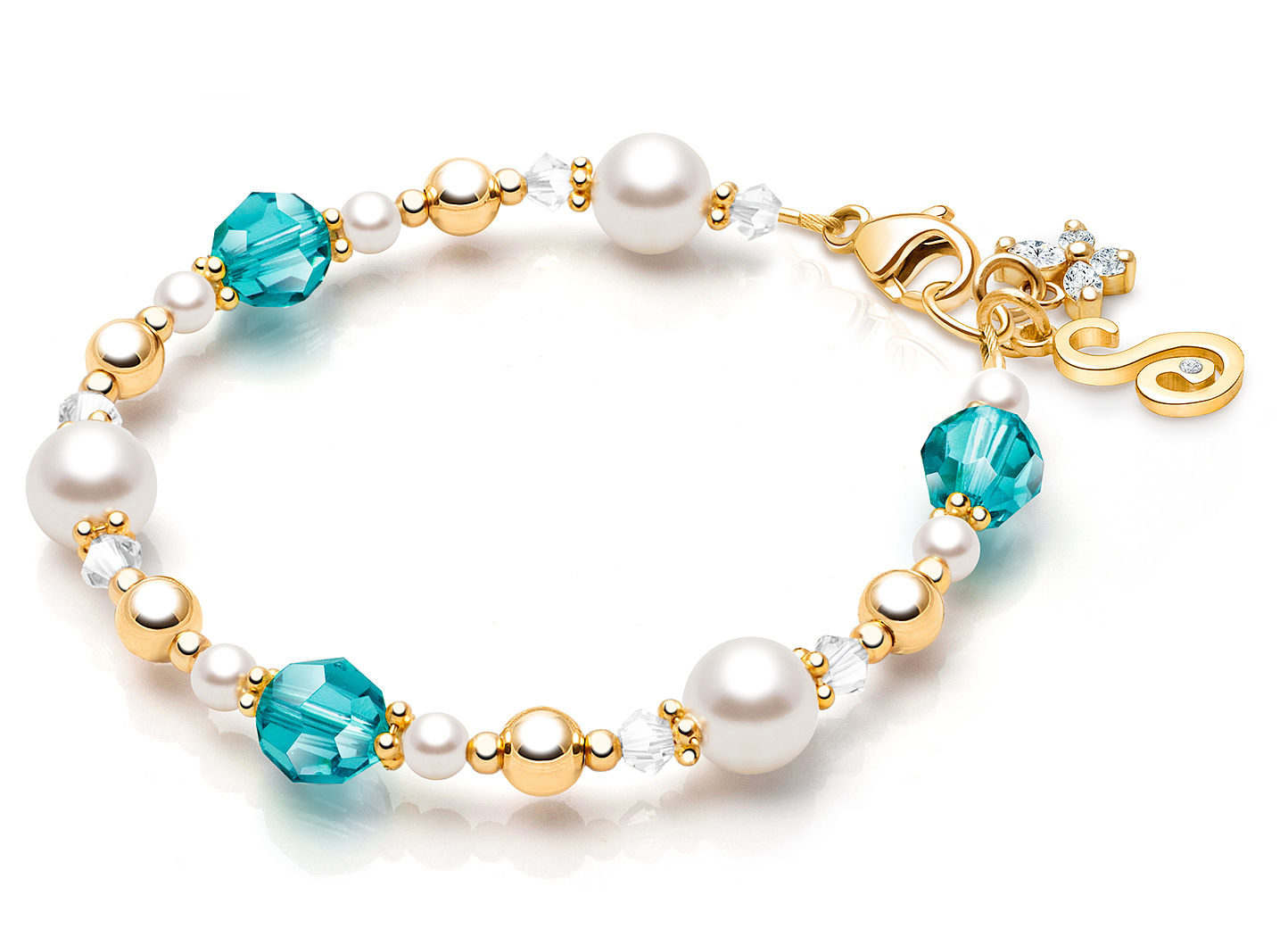 December Birthstone Shown<br> Butterfly & Initial Charms <u>NOT</u> Included<br />( add the charms your child would love )