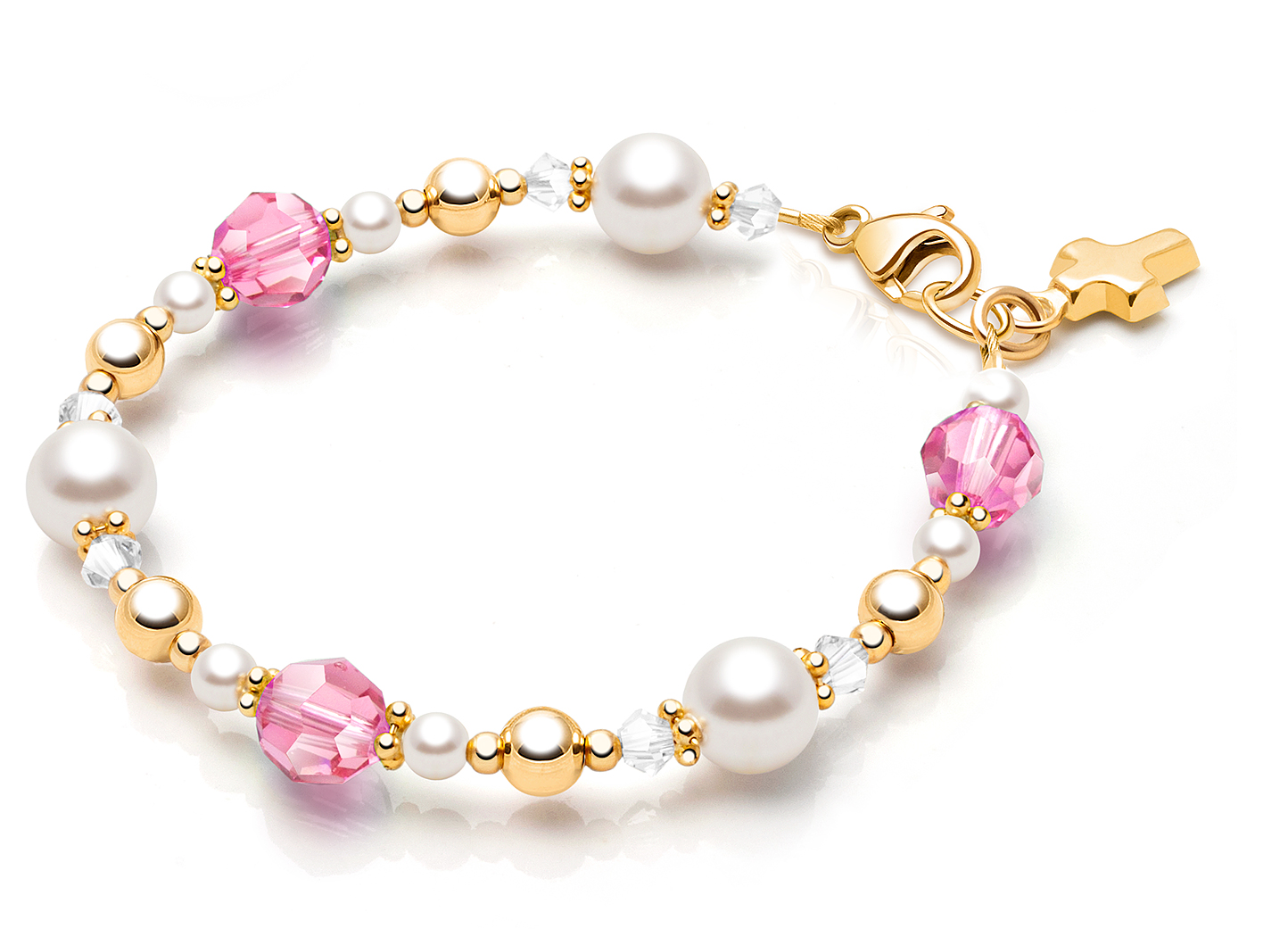 October Birthstone <br />Shown with <u>Included</u> Cross Charm