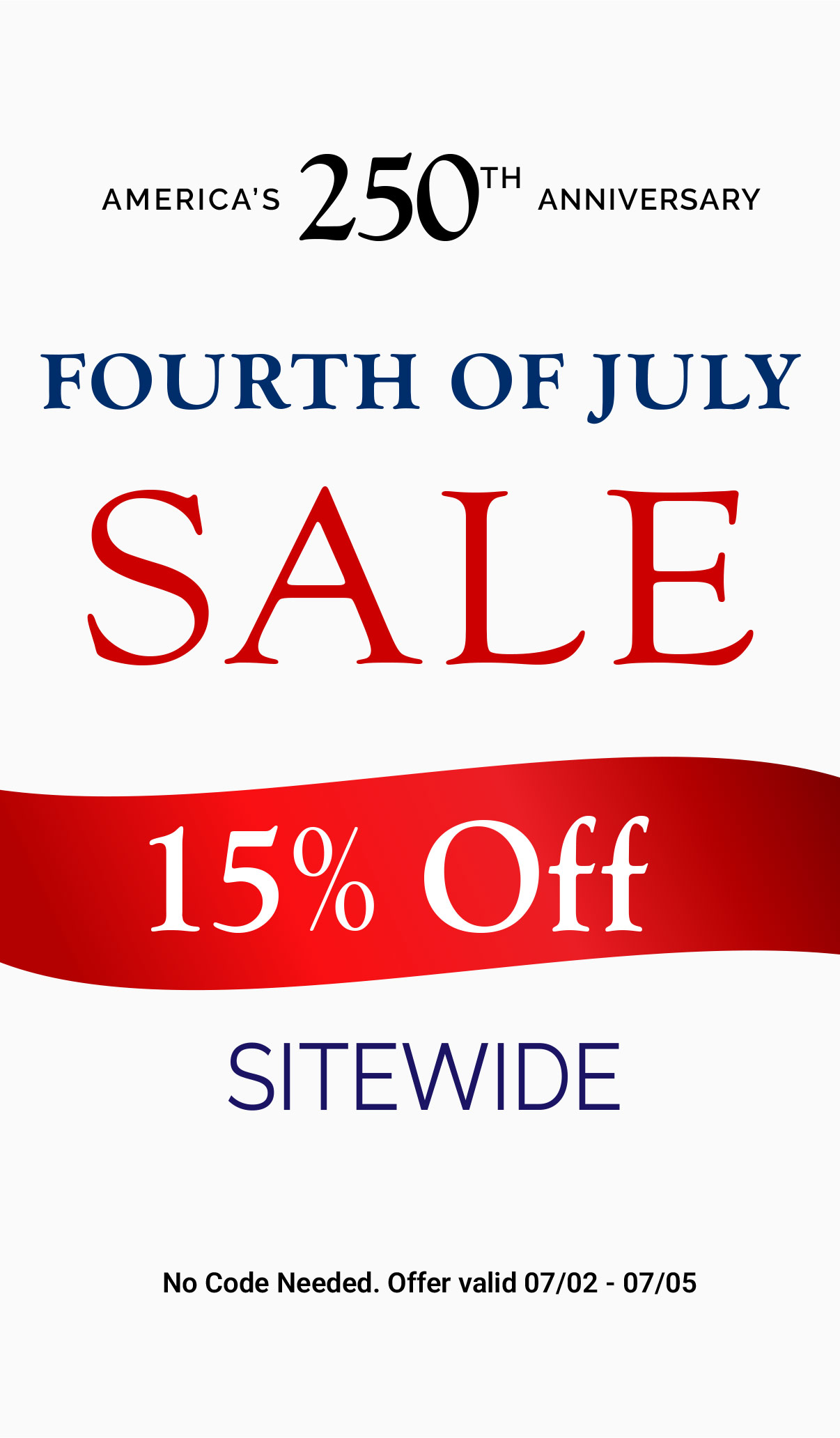 4th of July Sale