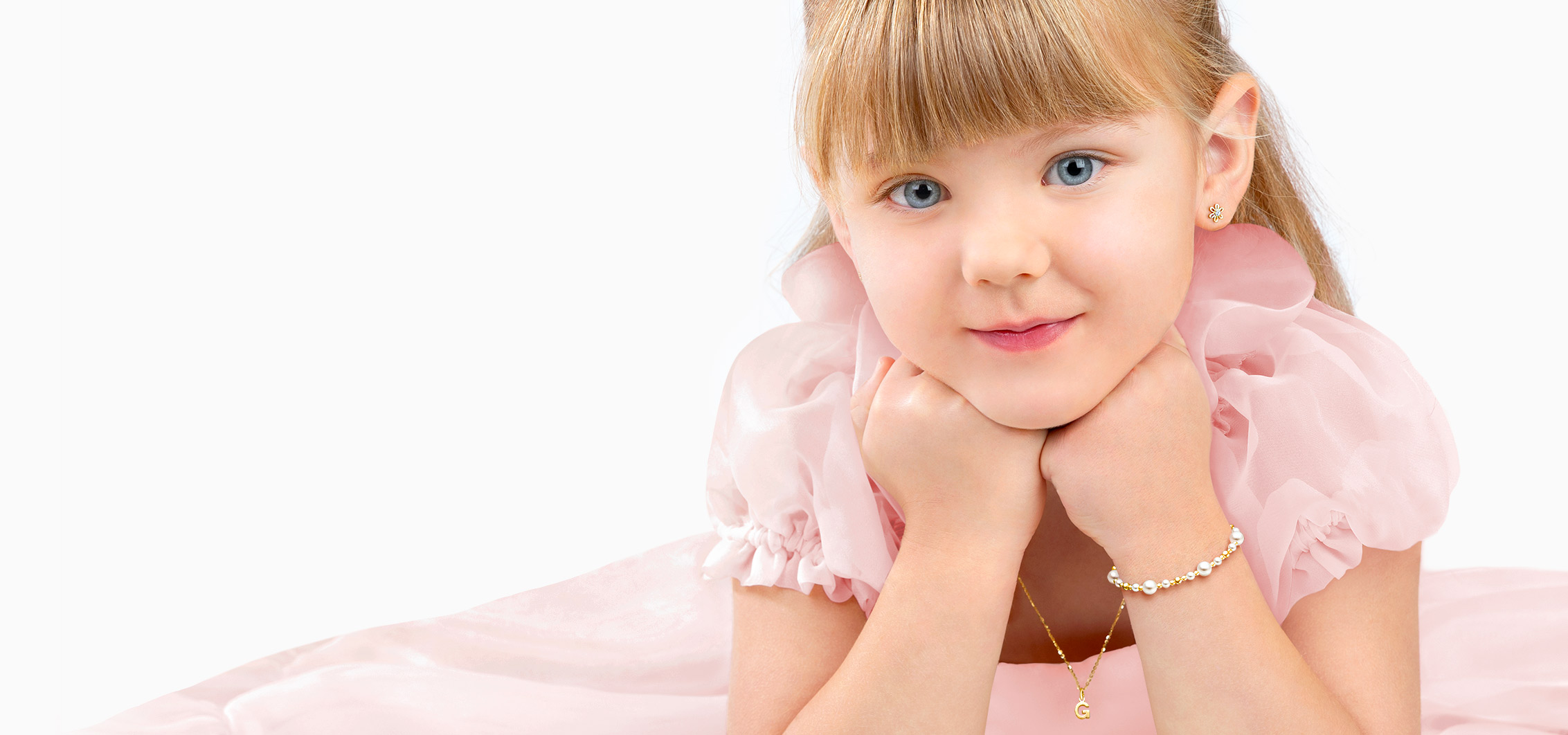 Girl Enjoying New Jewelry Pieces